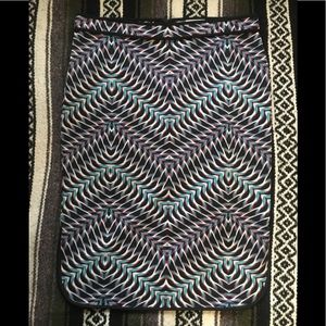 Bisou Bisou Abstract Print Stretch  Pencil Skirt L